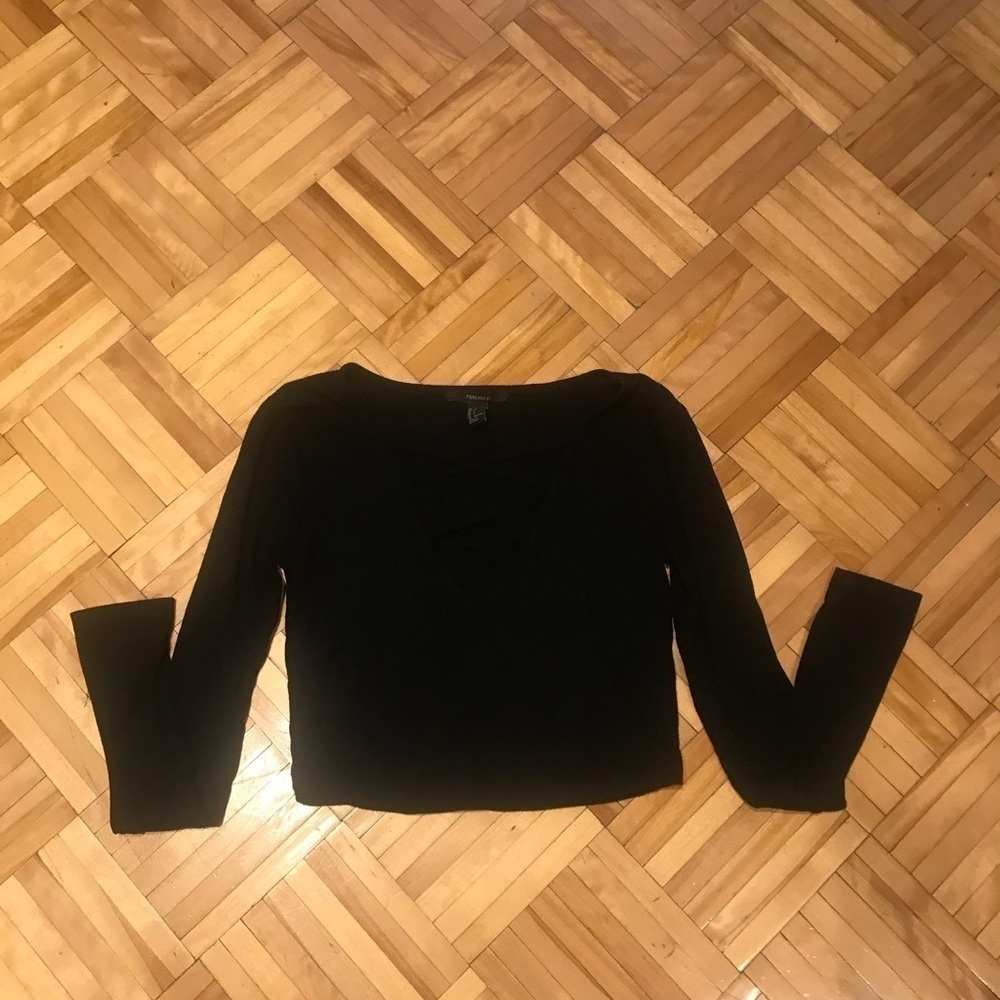 3/15$ forever 21 crop blouse​